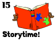 Story programs at All About Kidz and Chuck & Kerry's 15