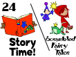 scrambled fairy tales at give kids the world; story time program 24