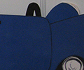 blue car